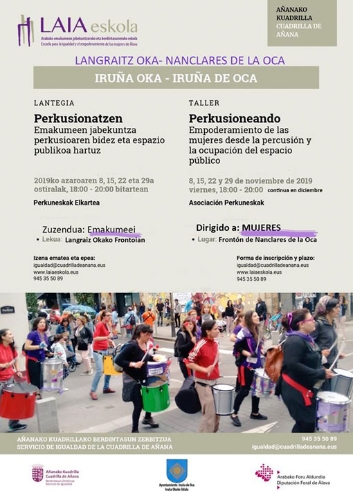 Taller de percusión dirigido a mujeres