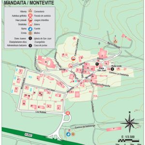 Plano-Callejero de Montevite-Mandaita