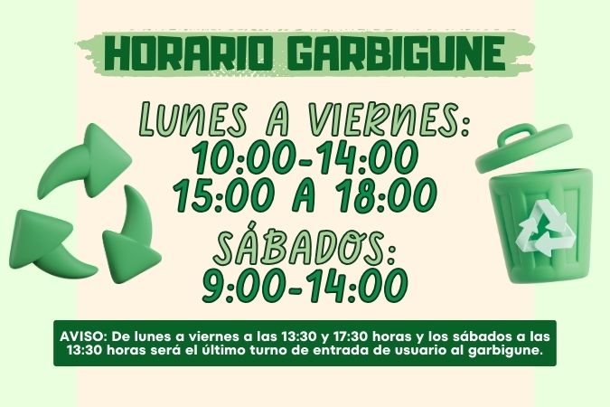 Cambio de Horario del Garbigune